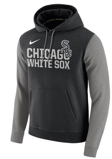 Mens Chicago White Sox Nike Black Baseball Club Fleece Pullover Hoodie