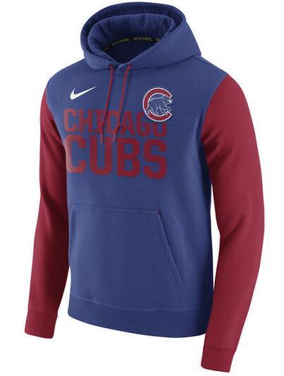 Mens Chicago Cubs Nike Royal Baseball Club Fleece Pullover Hoodie