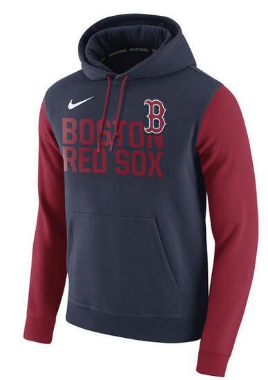 Mens Boston Red Sox Nike Navy Baseball Club Fleece Pullover Hoodie