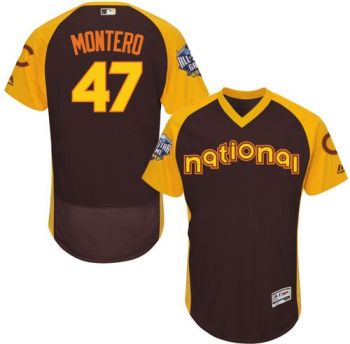 Womens #47 Miguel Montero Chicago Cubs 2016 All-Stars Home Run Derby Flexbase Baseball Jersey
