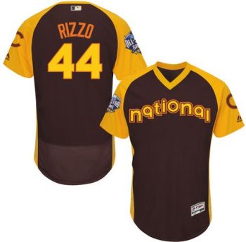 Womens #44 Anthony Rizzo Chicago Cubs 2016 All-Stars Home Run Derby Flexbase Baseball Jersey