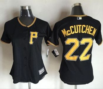 Womens Pittsburgh Pirates #22 Andrew McCutchen Black Alternate Stitched Baseball Jersey