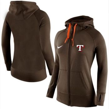 Baseball Texas Rangers Blank Nike Women's Hooded Sweatshirt Hoodie - 811148607