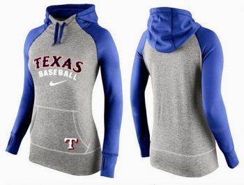 Baseball Texas Rangers Blank Nike Women's Hooded Sweatshirt Hoodie - 811148625