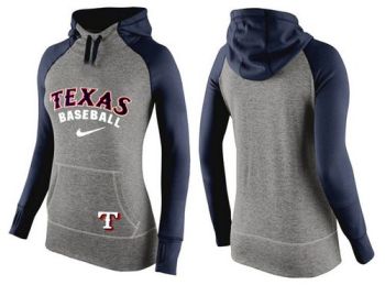 Baseball Texas Rangers Blank Nike Women's Hooded Sweatshirt Hoodie - 811148620