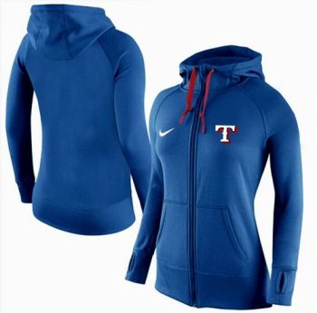 Baseball Texas Rangers Blank Nike Women's Hooded Sweatshirt Hoodie - 811148613