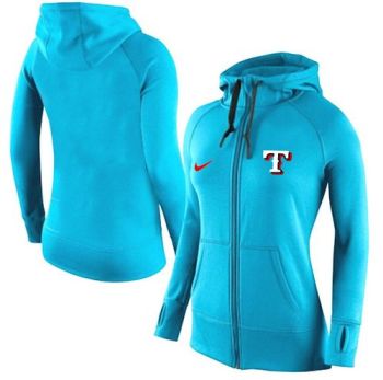 Baseball Texas Rangers Blank Nike Women's Hooded Sweatshirt Hoodie - 811148606