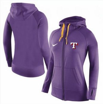 Baseball Texas Rangers Blank Nike Women's Hooded Sweatshirt Hoodie - 811148617