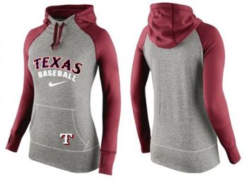 Baseball Texas Rangers Blank Nike Women's Hooded Sweatshirt Hoodie - 811148628