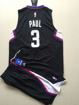 Los Angeles Clippers #3 Chris Paul Black Alternate Stitched NBA Kits Jersey