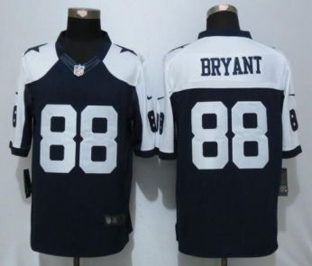 Mens Dallas Cowboys #88 Dez Bryant Nike Blue Thanksgiving NFL Stitched Limited Jersey