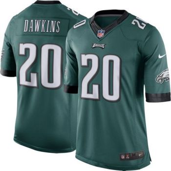 Mens Philadelphia Eagles #20 Brian Dawkins Nike Green Retired Player Stitched NFL Limited Jersey