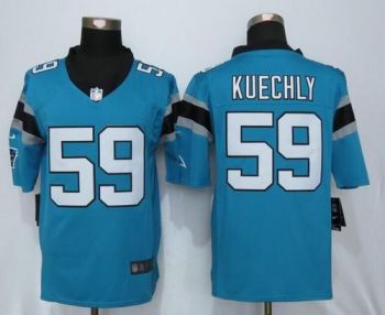Mens Carolina Panthers #59 Luke Kuechly NFL Nike Blue Stitched Limited Jersey