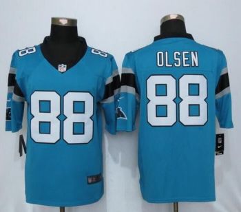 Mens Carolina Panthers #88 Greg Olsen NFL Nike Blue Stitched Limited Jersey