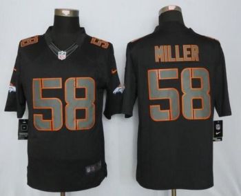 Mens Denver Broncos #58 Von Miller New Nike Black Impact Limited Stitched NFL Jerseys