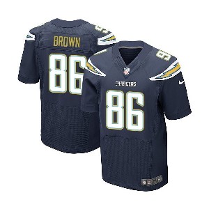 Mens #86 Vincent Brown San Diego Chargers Nike Elite Navy Team Color Stitched NFL Jersey