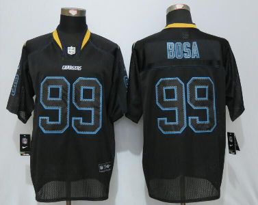 Mens San Diego Charger #99 Joey Bosa New Nike Lights Out Black Elite Stitched NFL Jersey