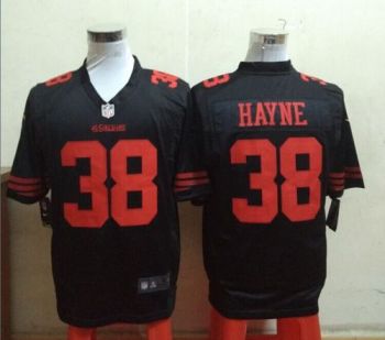 Mens San Francisco 49ers #38 Jarryd Hayne Nike Black Alternate Men's Stitched NFL Game Jersey
