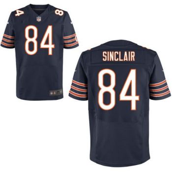 Men's Chicago Bears #84 Gannon Sinclair NFL Navy Blue Stitched Nike Elite Jersey