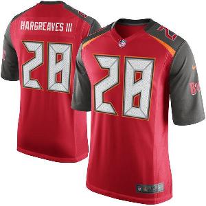 Mens Tampa Bay Buccaneers #28 Vernon Hargreaves III Nike Red NFL Stitched Game Jersey