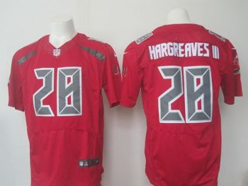 Mens Tampa Bay Buccaneers #28 Vernon Hargreaves III Nike Red NFL Stitched New Elite Jersey