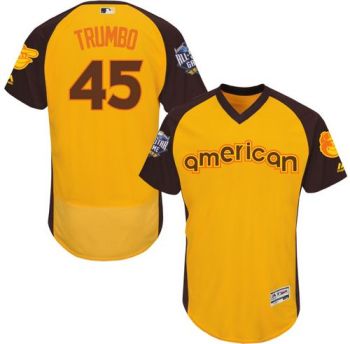 Youth #45 Mark Trumbo Baltimore Orioles 2016 All-Stars Home Run Derby Flexbase Baseball Jersey