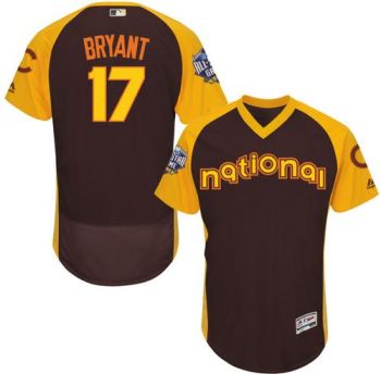 Youth #17 Kris Bryant Chicago Cubs 2016 All-Stars Home Run Derby Flexbase Baseball Jersey