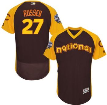 Youth #27 Addison Russell Chicago Cubs 2016 All-Stars Home Run Derby Flexbase Baseball Jersey