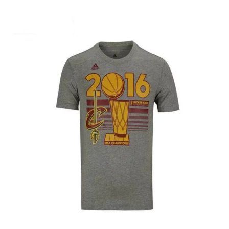 Mens Cleveland Cavaliers Adidas Gray 2016 NBA Finals Champions Locker Room T-Shirt