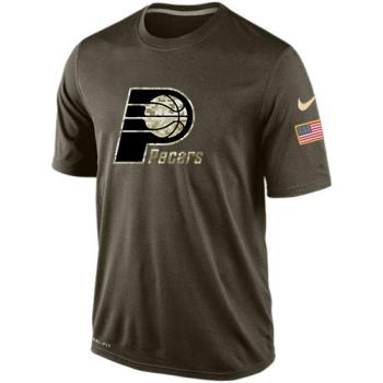 NBA Indiana Pacers Green Salute To Service Mens Nike Dri-FIT T-Shirt