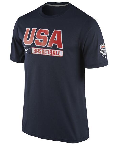 Men's USA Basketball Nike Navy Practice T-Shirt