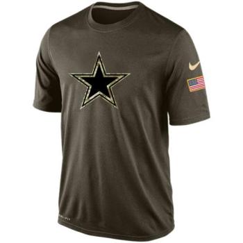 Mens Dallas Cowboys Nike Green Salute To Service Dri-FIT T-Shirt