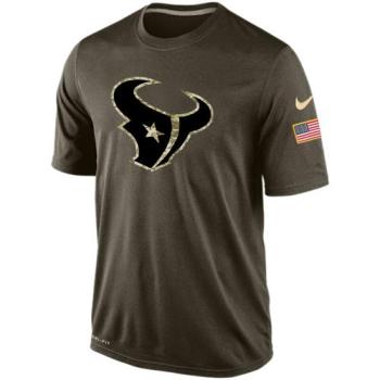 Mens Houston Texans Nike Green Salute To Service Dri-FIT T-Shirt