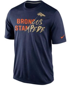 Mens Denver Broncos Nike Navy -Gold Collection T-Shirt