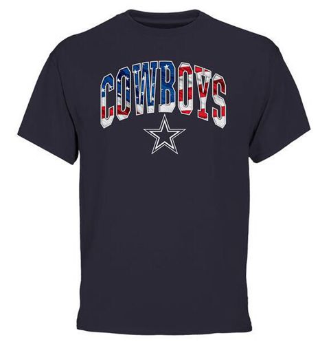 Men's Dallas Cowboys Pro Line Navy Banner Wave T-Shirt