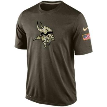 Mens Minnesota Vikings Nike Green Salute To Service Dri-FIT T-Shirt