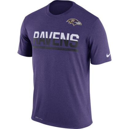 Mens T-Shirt_NFL Baltimore Ravens Nike Purple Team Practice Legend Performance Dri-FIT T-Shirt