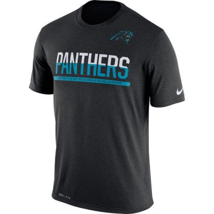 Mens T-Shirt_NFL Carolina Panthers Nike Black Team Practice Legend Performance Dri-FIT T-Shirt