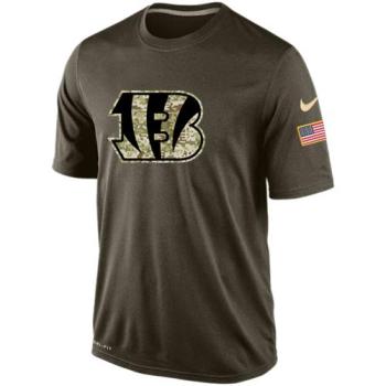 Mens Cincinnati Bengals Nike Green Salute To Service Dri-FIT T-Shirt