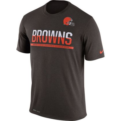 Mens T-Shirt_NFL Cleveland Browns Nike Brown Team Practice Legend Performance Dri-FIT T-Shirt