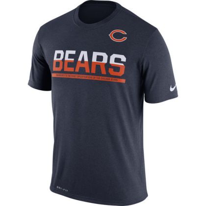 Mens T-Shirt_NFL Chicago Bears Nike Navy Team Practice Legend Performance Dri-FIT T-Shirt