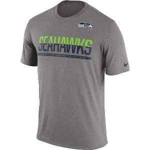 Mens T-Shirt_NFL Seattle Seahawks Nike Charcoal Team Practice Legend Performance Dri-FIT T-Shirt