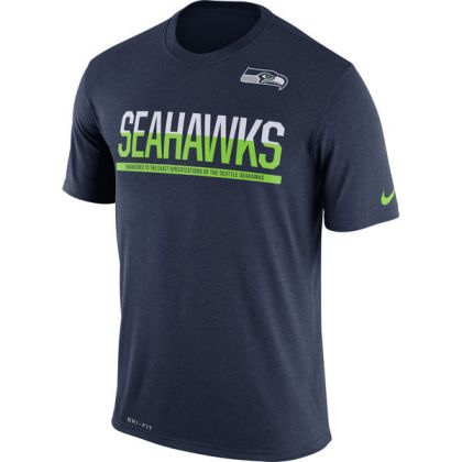 Mens T-Shirt_NFL Seattle Seahawks Nike College Navy Team Practice Legend Performance Dri-FIT T-Shirt