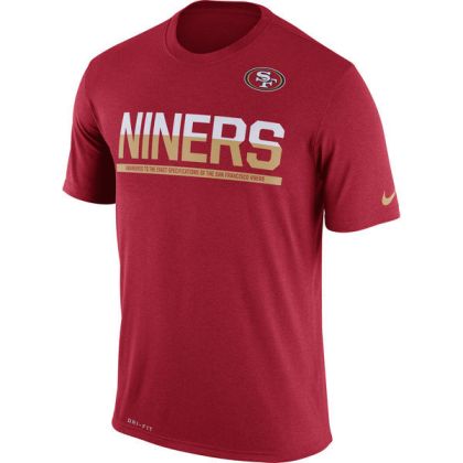 Mens T-Shirt_NFL San Francisco 49ers Nike Scarlet Team Practice Legend Performance Dri-FIT T-Shirt