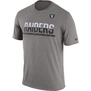 Mens T-Shirt_NFL Oakland Raiders Nike Charcoal Team Practice Legend Performance Dri-FIT T-Shirt