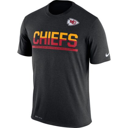 Mens T-Shirt_NFL Kansas City Chiefs Nike Black Team Practice Legend Performance Dri-FIT T-Shirt