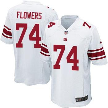 New York Giants #74 Ereck Flowers Nike White Youth Stitched NFL Game Jersey