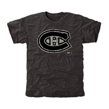 Mens Montreal Canadiens Black Rink Warrior Tri-Blend NHL T-Shirt