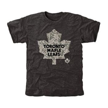 Mens Toronto Maple Leafs Black Rink Warrior Tri-Blend NHL T-Shirt