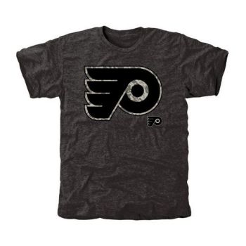 Mens Philadelphia Flyers Black Rink Warrior Tri-Blend NHL T-Shirt